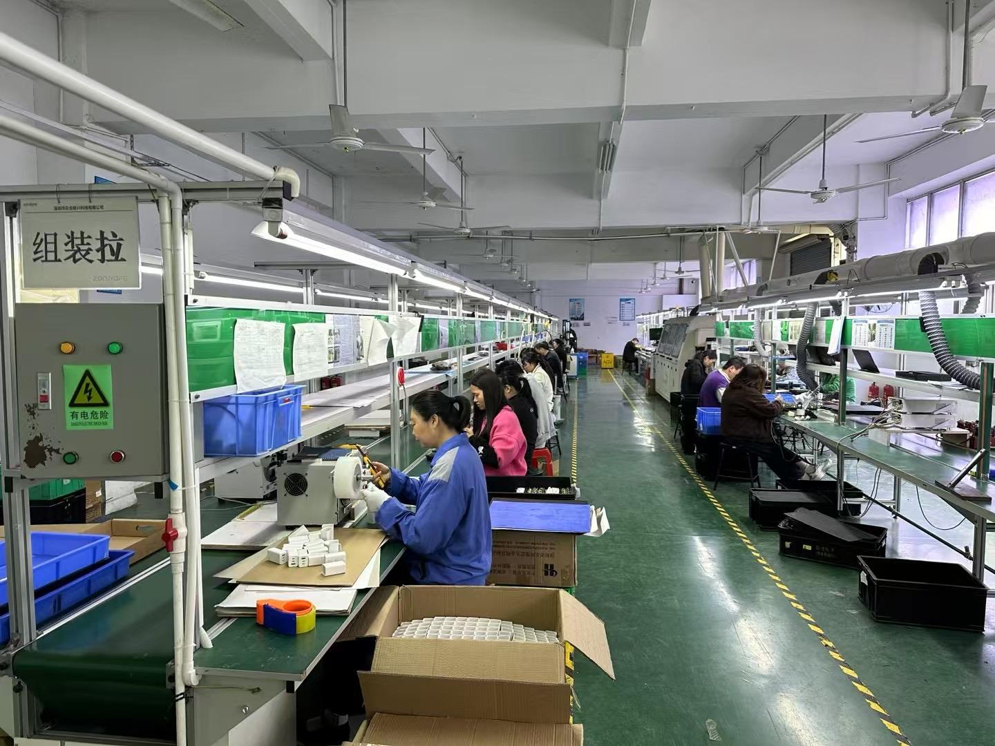 Charger factory production line for electronic chargers